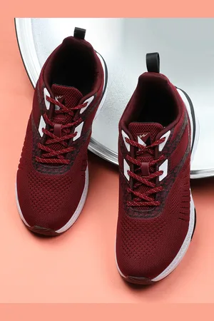 Campus Men Red Mesh Running Shoes