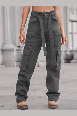 DressBerry Women Straight Fit Cargos Trousers