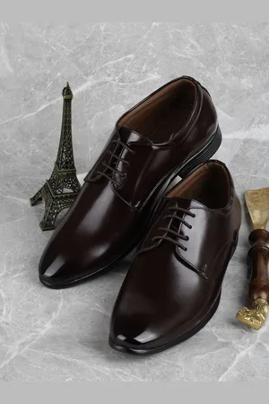 ID Men Vegan Leather Derbys Formal Shoes
