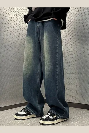 HERE&NOW Men Regular Fit Mid-Rise Clean Look Heavy Fade Jeans