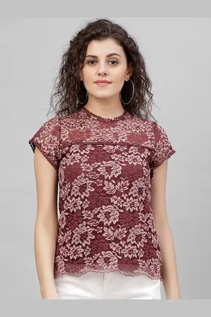 Gipsy Women Maroon Printed Top