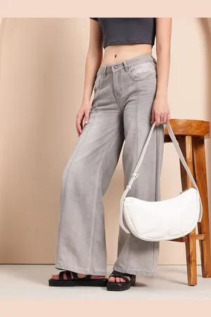 Mast & Harbour Women Wide Leg Light Fade Jeans