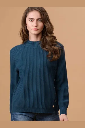 Gipsy Women Striped Round Neck Pullover