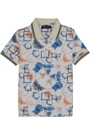 Status Quo Boys Printed Polo Collar Pockets T-shirt
