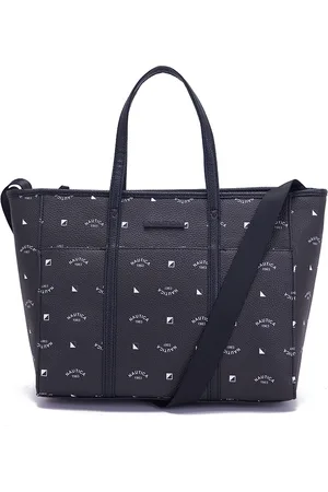 Nautica Brand Logo Printed Structured Handheld Bag