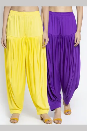 GRACIT Women Pack of 2 Solid Loose Fit Patialas