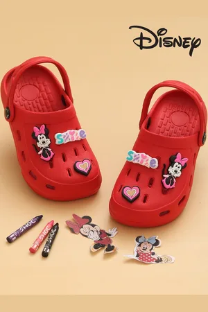 Yellow bee Girls Minnie Mouse Clogs