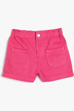 Koton Girls Mid-Rise Pure Cotton Shorts