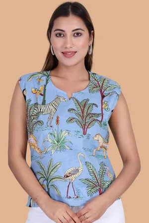 Moda Rapido Print Cotton Top
