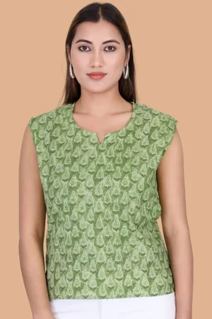 Moda Rapido Print Cotton Top
