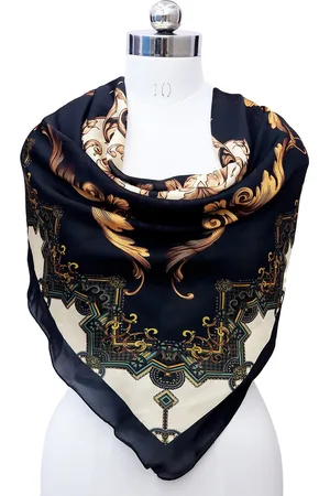 Leeza Store Ethnic Motifs Printed Satin Scarf