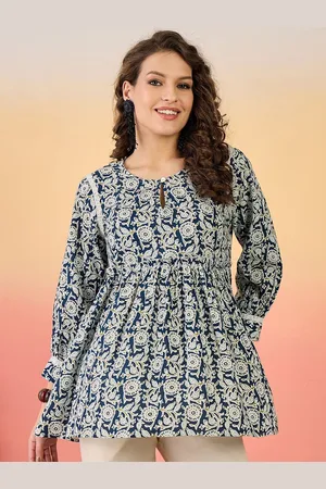 Sangria Women Floral Printed Cotton Top