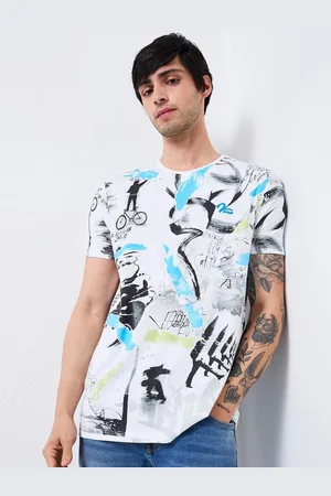 SPYKAR Men Printed Pockets Slim Fit T-shirt