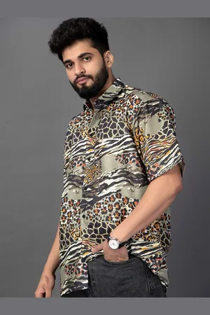 Brown brothers Unisex Relaxed Animal Opaque Printed Casual Shirt