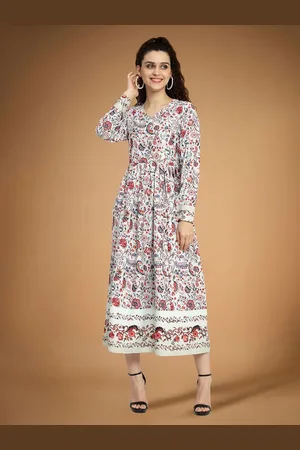 Moda Rapido Floral Print Applique Fit & Flare Dress