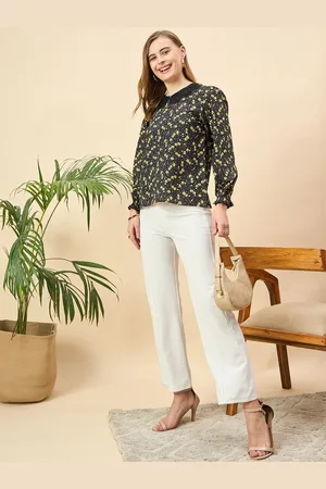 Mast & Harbour Floral Print Top