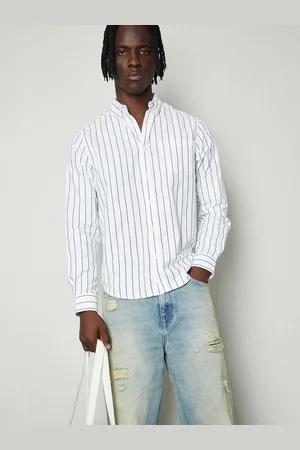 Max Collection Men Opaque Striped Casual Shirt