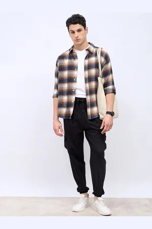 Styli Men Oversized-Fit Cotton Cargo Joggers