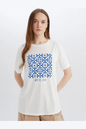 DeFacto Women Typography Printed T-shirt