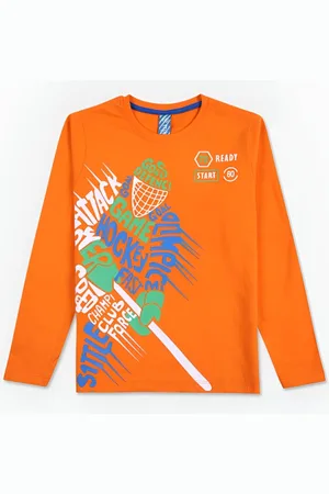 V-Mart Boys Typography Printed T-shirt