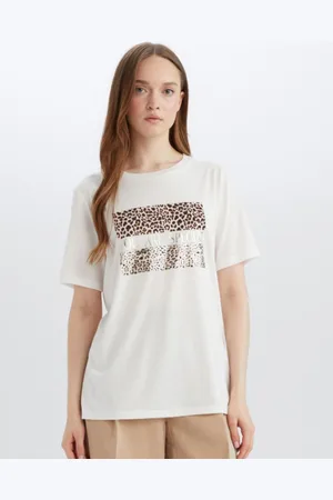 DeFacto Women Floral Printed Pockets T-shirt