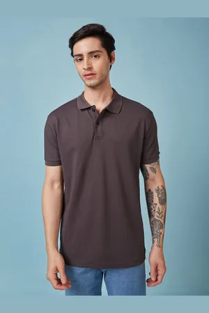 Status Quo Men Solid Polo Collar Slim Fit T-shirt