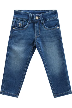 Ralph Lauren Boys Classic Slim Fit Low Distress Light Fade Stretchable Jeans