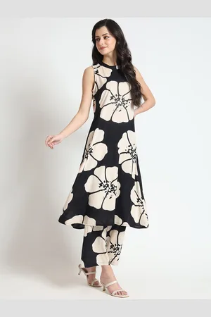 Divena World Floral Printed A-Line Kurta With Palazzo