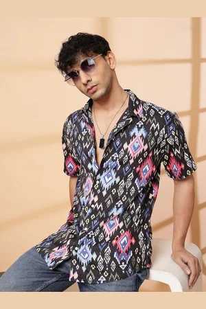 Rigo Men Opaque Printed Casual Shirt