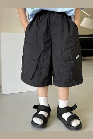 LULU & SKY Boys Loose Fit Cargo Shorts