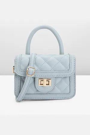 DressBerry Quilted Structured Satchel Bag
