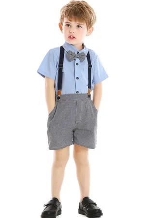 LULU & SKY Boys Shirt with Shorts