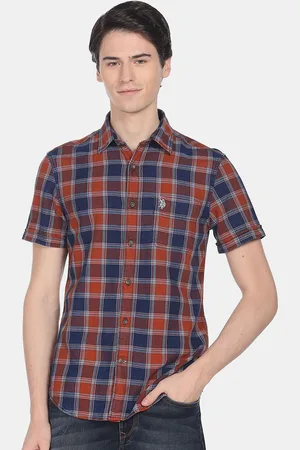 Ralph Lauren Denim Co Men Checked Casual Cotton Shirt