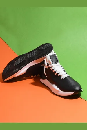 THE WHITE POLE Men Colourblocked Lace Up Lightweight Memory Foam Sneakers