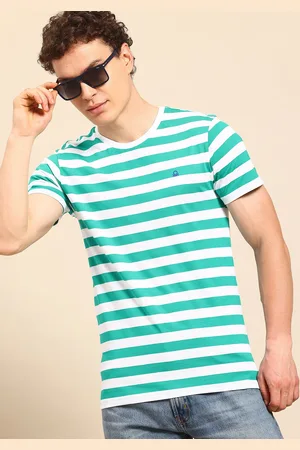 Benetton Striped Round Neck T-shirt