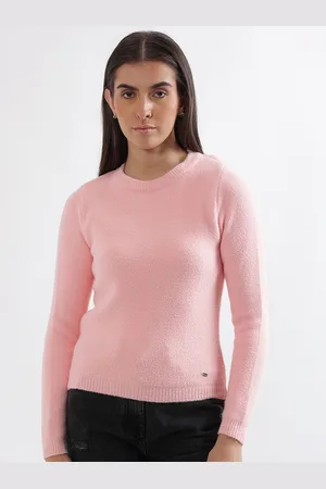 Elle Round Neck Long Sleeve Pullover Sweater