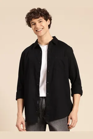Benetton Textured Pure Cotton Casual Shirt