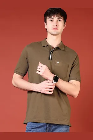V-Mart Men Polo Collar Pockets T-shirt