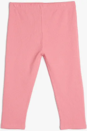 Koton Girls Self-Design Ankle-Length Leggings