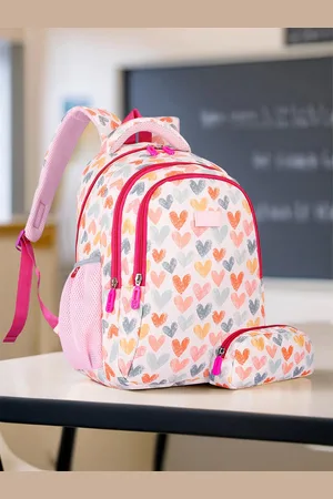 THE CLOWNFISH Scholastic Kids Printed Medium Backpack with Zip Pouch