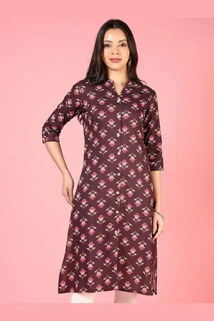 V-Mart Women Geometric Printed Thread Work Kurta