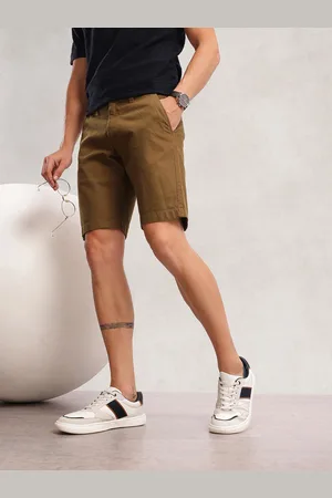 Nautica Men Solid Pure Cotton Slim Fit Chino Shorts