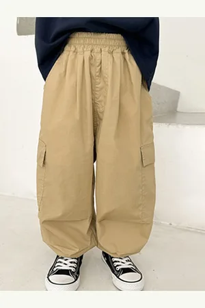 LULU & SKY Boys Loose Fit Cargos Trousers