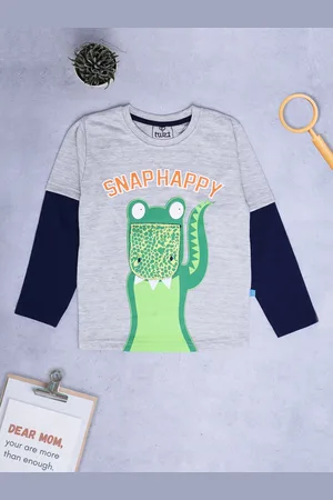 V-Mart Boys Graphic Printed Cotton T-shirt