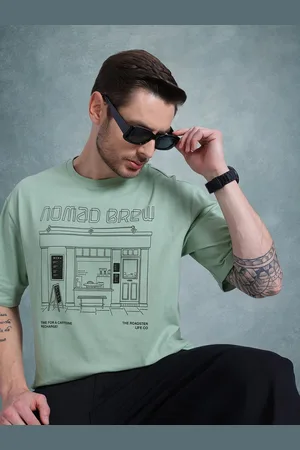 Roadster The Life Co. Men Printed Pure Cotton Relaxed Fit T-shirt