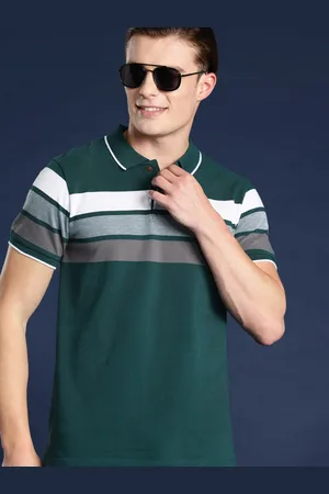 Mast & Harbour Men Striped Polo Collar T-shirt