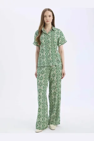 DeFacto Women Floral Printed Trousers