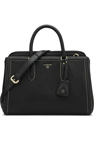 Da Milano Leather Structured Satchel