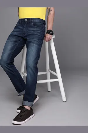 WROGN Men Blue Slim Fit Light Fade Stretchable Jeans