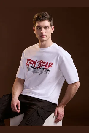 The Bear House Men Typography Printed T-shirt